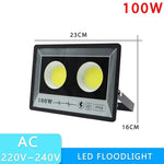 projecteur led ip66 étanche noir moderne clips câbles 50w 100w 300w 400w 500w