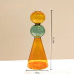 vase verre moderne transparent couleurs géométrique sphères table décoration maison salon