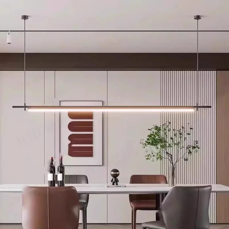 lampe suspendue moderne minimaliste noir blanc cuisine salon chambre restaurant
