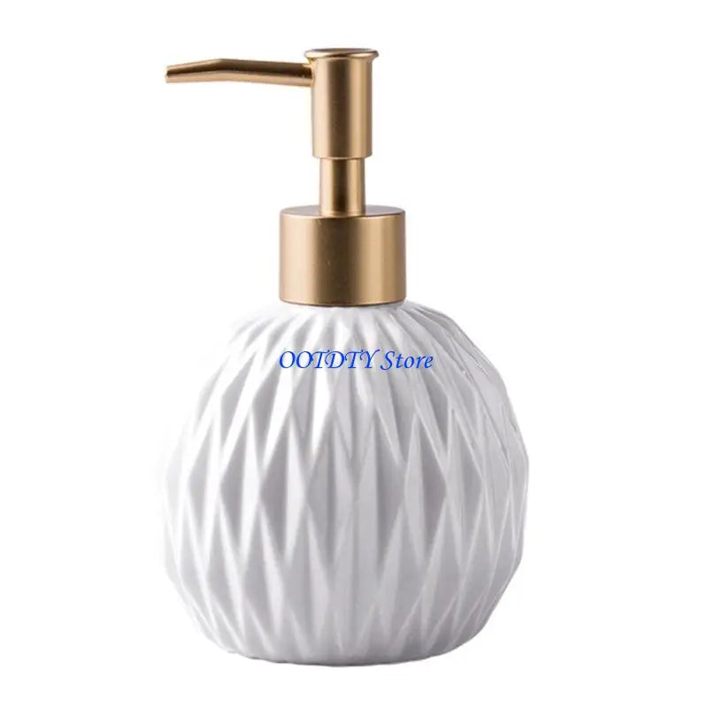 distributeur savon liquide rouge vert noir blanc rayures diagonales moderne élégant Pompe