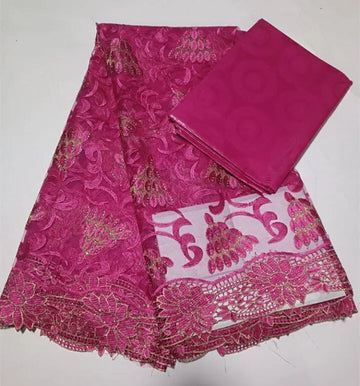 tissu dentelle coton fleurs franges broderie élégant rose rouge jaune orange traditionnel anti bactéries