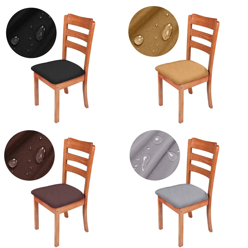 housses chaise modernes gris bleu marine noir marron beige imprimées élastiques amovibles lavables maison