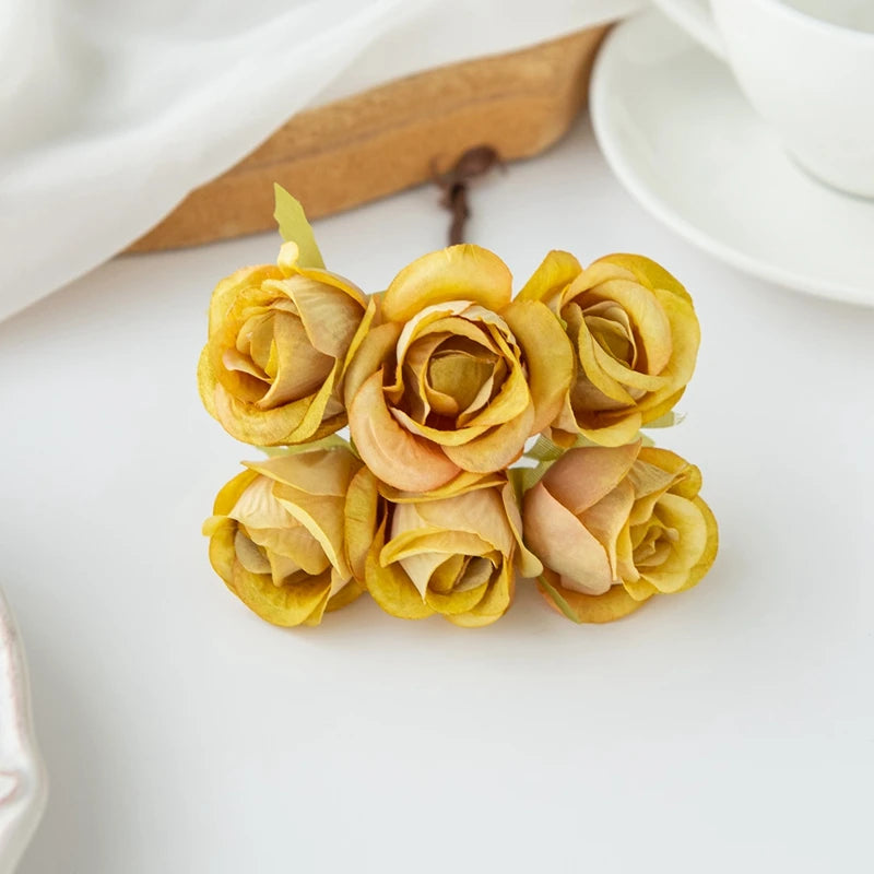 fleurs artificielles soie roses blanches couronne mariage romantique décoration intérieure anniversaire baby shower