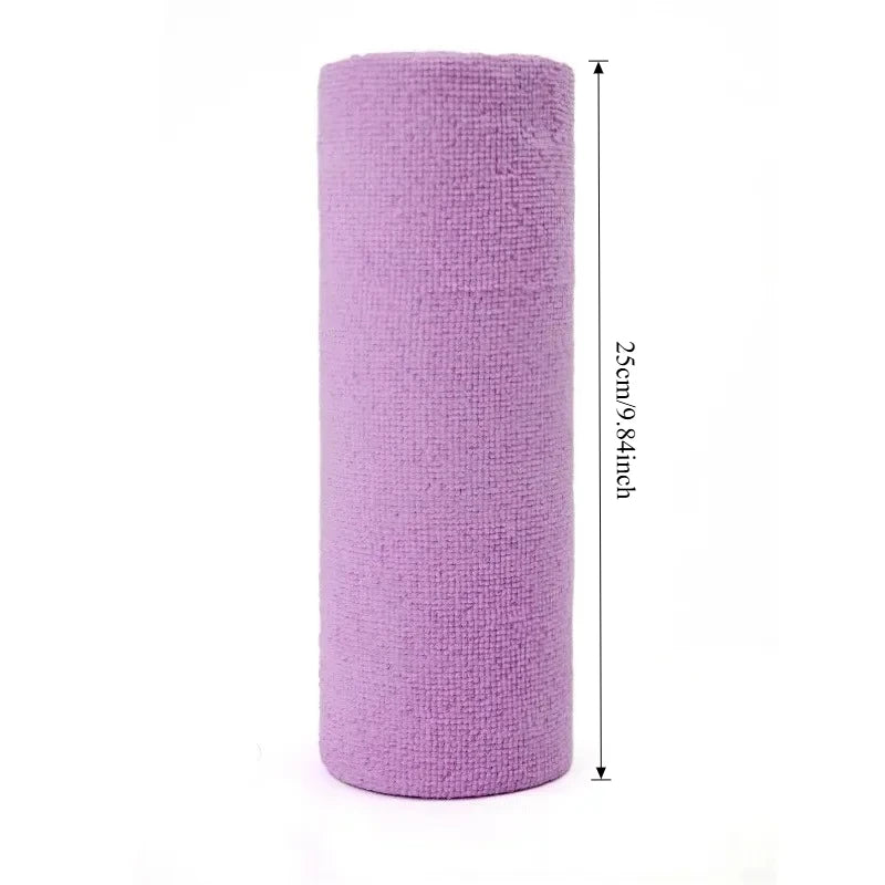 serviettes cuisine réutilisables microfibre rose vert gris bleu jaune respectueuses environnement moderne