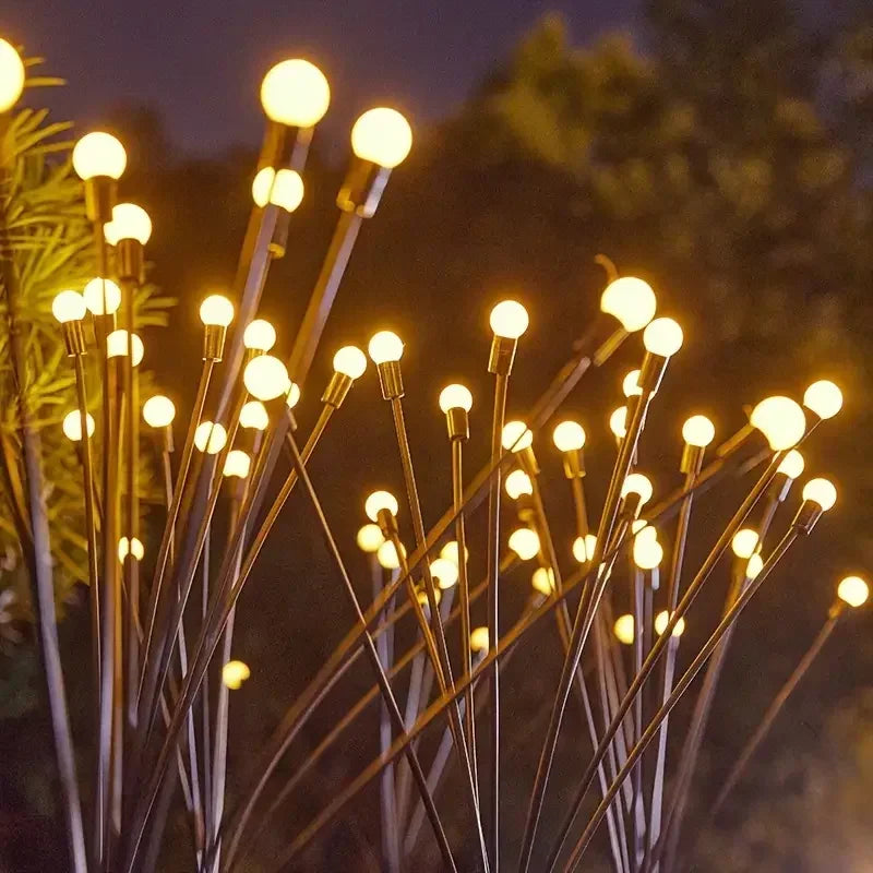 guirlande lumineuse solaire moderne multicolore sphériques clips extérieure jardin led blanc