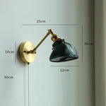 lampe murale moderne or blanc rayures verticales ampoules led cordon doré fixations vis 220v
