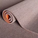 tapis moderne gris foncé texture tissée uniforme polyester salon chambre salle bain 80x160cm