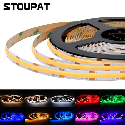 Ruban LED COB haute densité blanc chaud 2700K