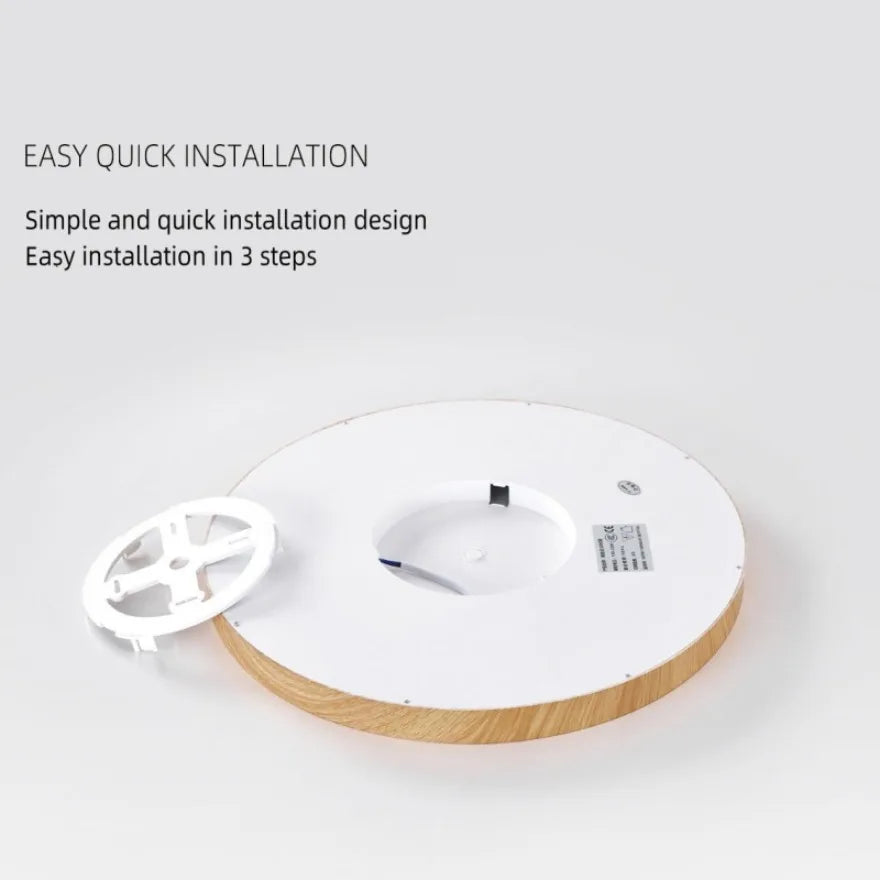 lampe moderne bois naturel blanc texture bois opacité facile éclairage led couleurs