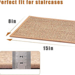 tapis d'escalier moderne rectangle polyester adhésif beige marron gris clair décoration intérieure chambre salon