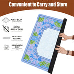 tapis jeu moderne fleur bleu violet polyestère caoutchouc table mahjong board game køkken
