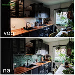 sticker mural 3d imitation carreaux brique verte moderne rustique 10 pièces