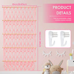 sac rangement jouets blanc fileté moderne clips suspendu chambre playrooméconomise espace