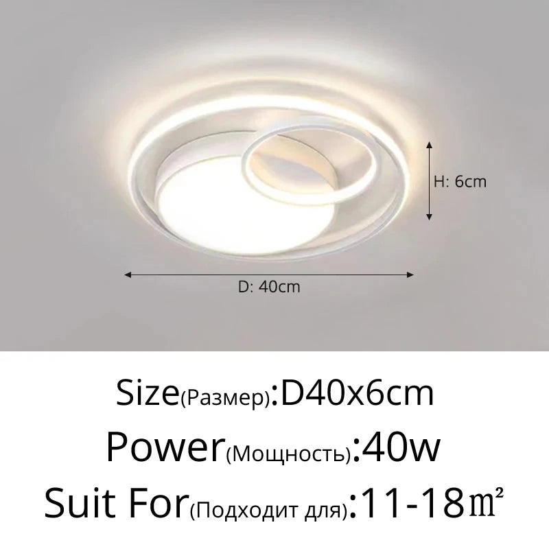 plafonnier led blanc contemporain moderne salon chambre opacité fixations invisible