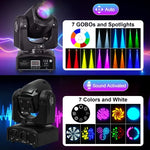 projecteur scène mobile 60w led dmx gobo effet lumière dj noir moderne