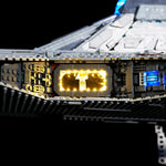 ensemble vaisseau spatial led rouge blanc gris bleu futuriste lumiere led intégrée science fiction