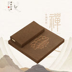coussin méditation marron fleur lotus coton confortable yoga zen relaxation