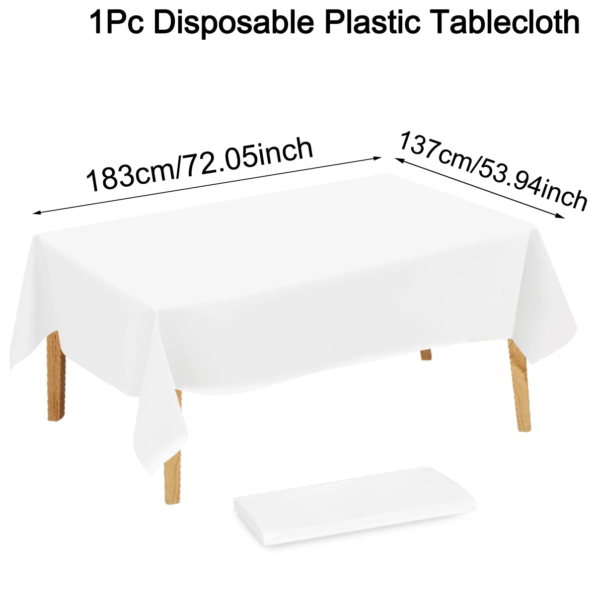 nappes blanches unies plastique opaques table manger événements mariage anniversaire deco moderne adaptable intérieurextérieur