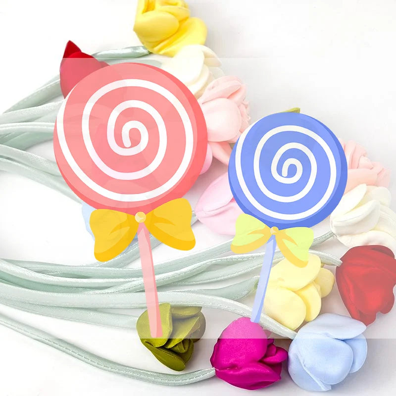 boucles rideau fleurs artificielles couleurs vives moderne adhésif inclusion rubans soutien