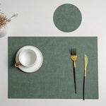 serviettes table tissu lin gris beige bleu clair moderne rustique 43cm 30cm