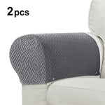 protège accoudoirs fauteuil tissé motifs géométriques gris moderne eyelets intérieur automne hiver