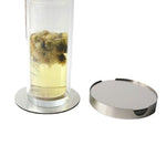 supports verres argentés modernes tapis coussinets acier inoxydable cuisine résistante chaleur table nappe