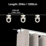 rideau bretelles blanc moderne opacité voies accessoires polyeștre plastique 6cm 8cm interval