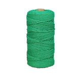 corde macramé coton 100m 3mm texturée artisanale verte rose jaune bleu clair craft deco