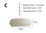 suspension lumineuse moderne blanc rayures horizontales finies opaques led e27 chambre salon