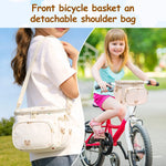 sacoche bébé panier vélo ours motif enfant bandoulière ajustable tissu nylon transparent