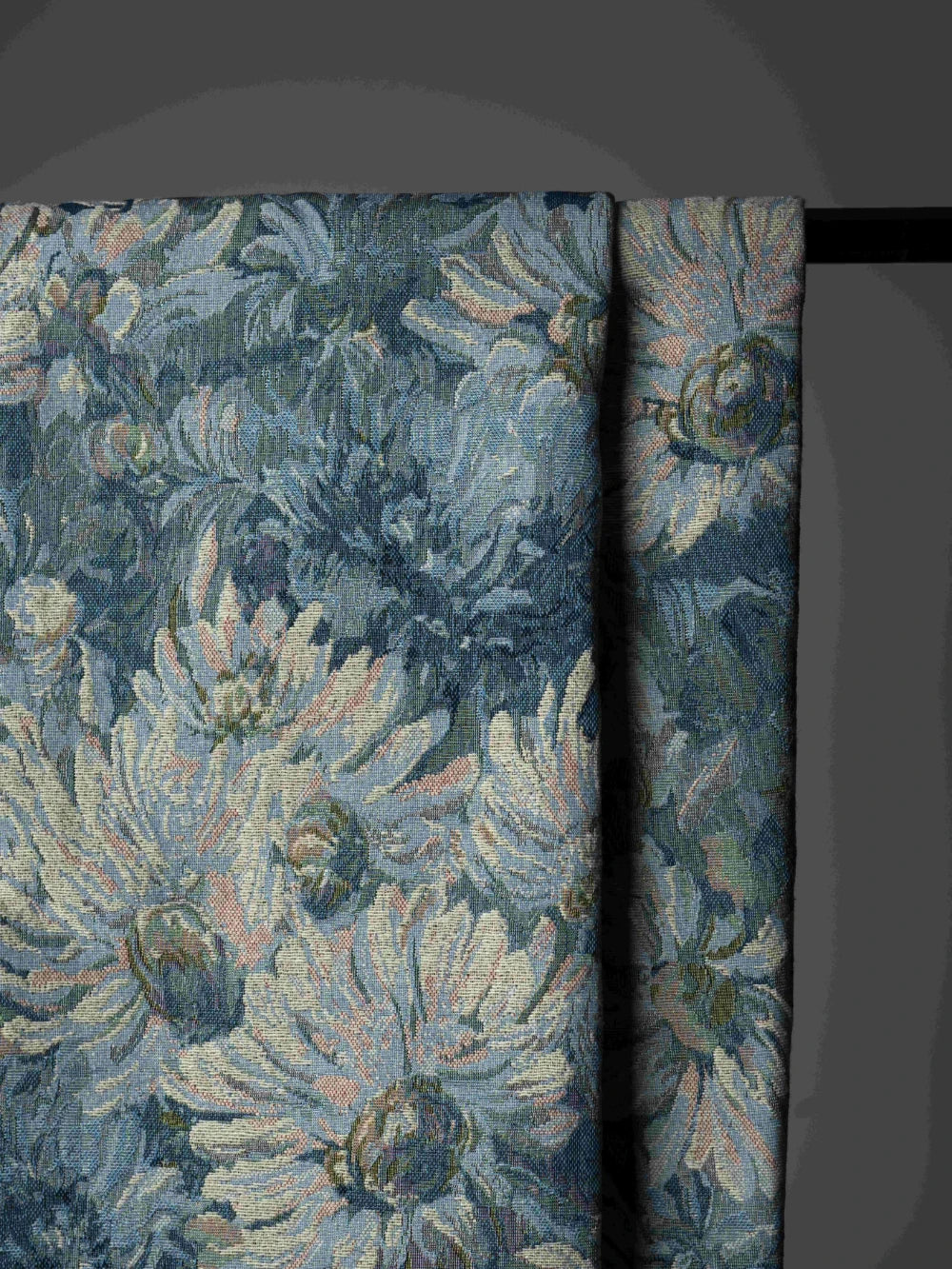 tissu chenille polyester opaque fleurs motifs peinture huile sofa coussin diyversible tablecloth nappe