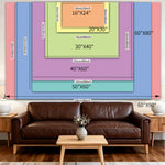 tapisserie murale mandala floral violette boho chic salon chambre décoration polyester moderne