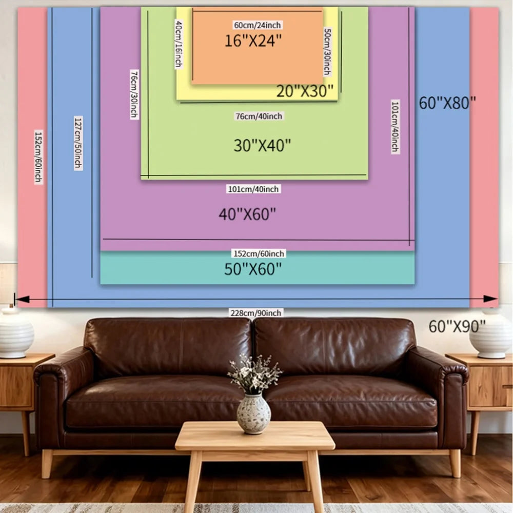 tapisserie murale mandala floral violette boho chic salon chambre décoration polyester moderne