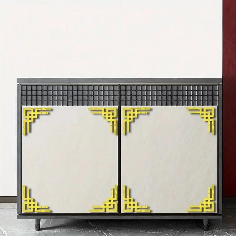 cadres decoratifs adhésifs modernes marbre géométriques téléviseur blanc noir gris