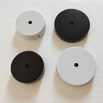 boutons ronds noirs blancs bois dorés argentés classique fixations bricolageintérieur décoration éclairage