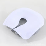 masseur tête coussin velours doux gris grande taille réutilisable face massage confortable non tissé