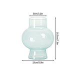 vase transparent verre texturé moderne intérieur décoration florale artificielle minimaliste table accueil