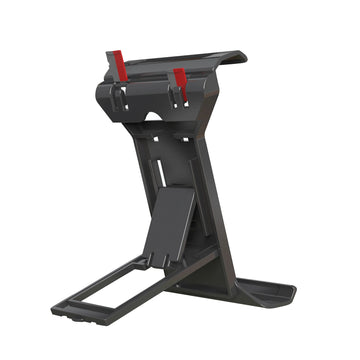 support mural steam deck gris rouge fixation vis utilitaire moderne rangement console jeu