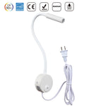 lampe murale led blanche moderne aluminium interrupteur cable chambre salon cuisine