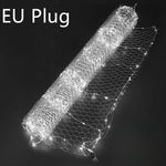 guirlande lumineuse bleu doré étoiles moderne adhésif connecteurs 10m 5m événements anniversaires fêtes noël