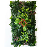 décoration intérieure mur végétal artificiel feuilles fleurs moderne naturel extérieur accroché vert blanc rouge