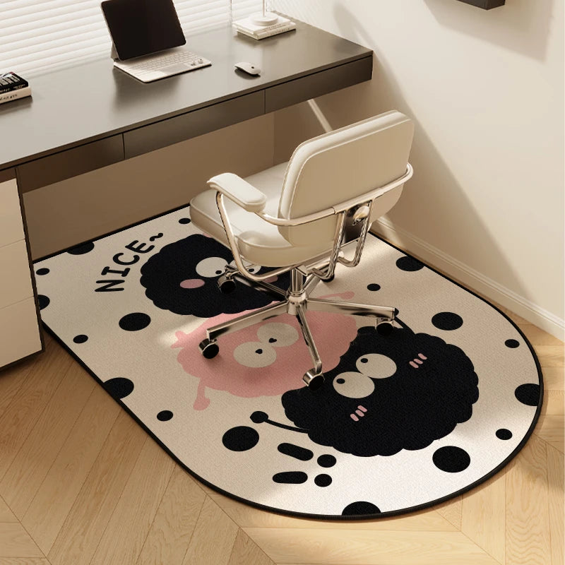 tapis moderne dessins animés happy briquettes bienvenue maison antidérapant imperméable intérieurextérieur