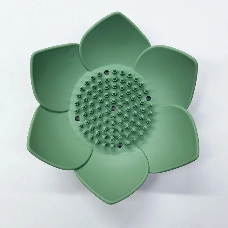 porte savon fleur bleu rose vert gris blanc moderne minimaliste