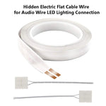 câble plat électrique caché audio led cœurs cuivre pur adhésif 10m 17awg 22awg