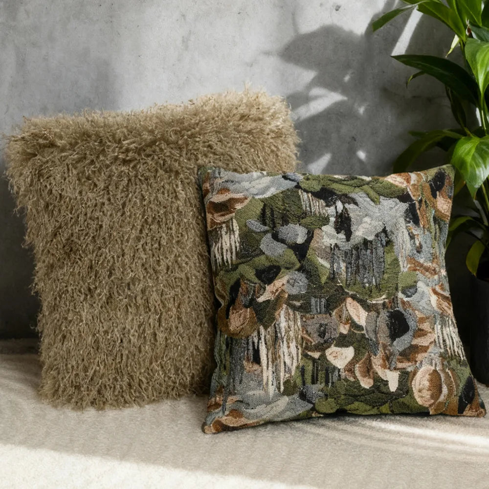 coussin decoratif moderne imprimé végétal doux polyester 30x50cm 45x45cm decoration