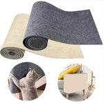 tapis grattage chats gris beige texture tissée adhésif moderne 30x100cm