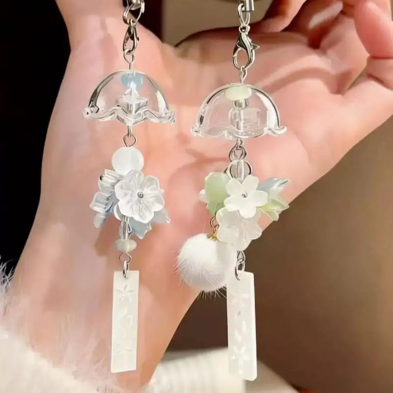 boucles d'oreilles fleurs pompons peluche plaque métallique gravée chic romantique transparent vert bleu orange