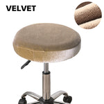 coussin tabouret velours bleu marine marron moderne élastique chair cover universel