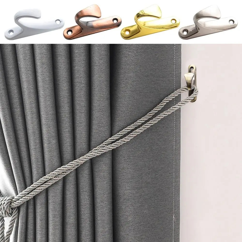 crochet mural moderne blanc bronze argenté simple lisse opaque deux pièces