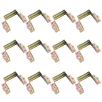 connecteurs métalliques dorés lisses industriels 37mm 23mm 35mm 12mm 65mm 32mm 12pièces